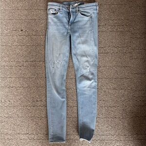 rag & bone Women's Sky Blue Skinny Jeans